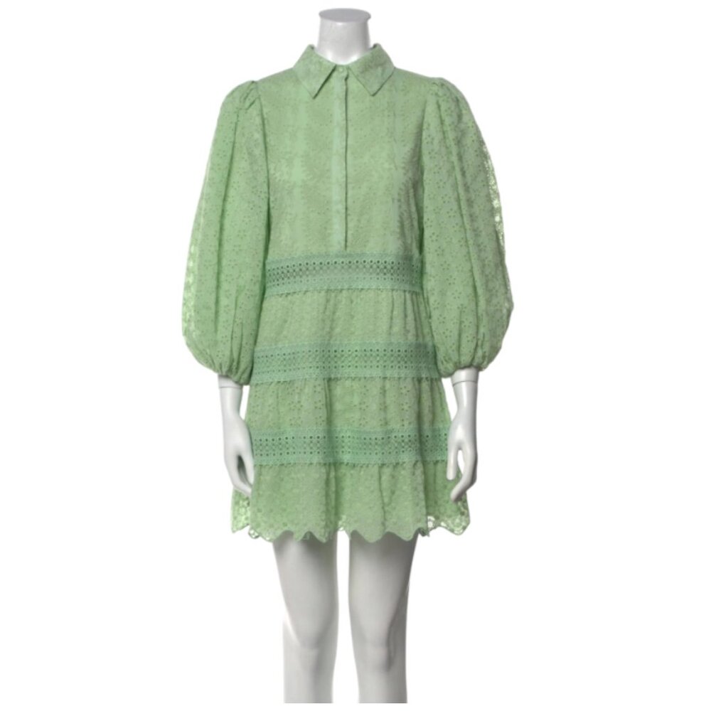 Alice + Olivia Green Mini Dress New with defect (see description and photo)
